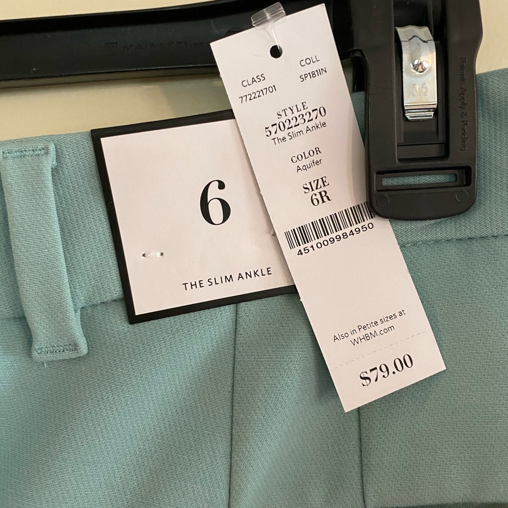 New White House Black Market Slim Ankle Pant